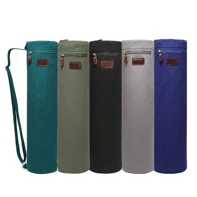 70 × 14cm Pamuk Kanvas Fermuar Moda Yoga Mat Çantası Normal Renk