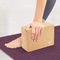 Kapalı Yoga Egzersizi İçin Özel Logo Geri Dönüşümlü Toptan Katı Doğal Mantar Yoga Bloğu